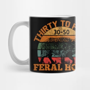 Feral Hogs Vintage Mug